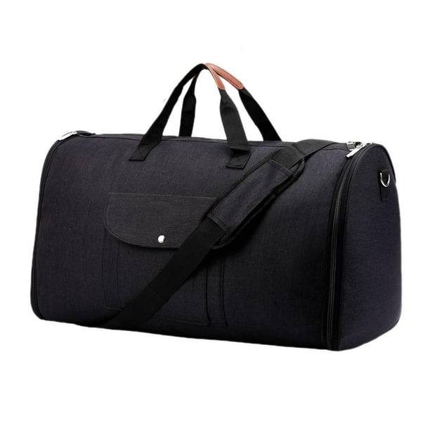 Bolsa de lona para ropa, bolsa de viaje para ropa, bolsa de equipaje para trajes, bolsa para trajes de negocios Negro