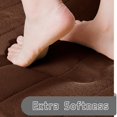 thumbnail image 3 of Juego de alfombras de baño Yimobra Memory Foam, 2 piezas, color marrón, 43 x 63+80 x 50 cm, 3 of 6