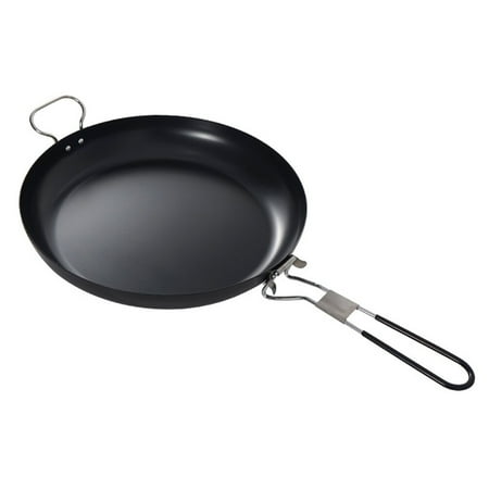 

HOMEMAXS 1pc Folding Frying Pan Iron Cooker Portable Cooking Pot Outdoor Cooking Utensils