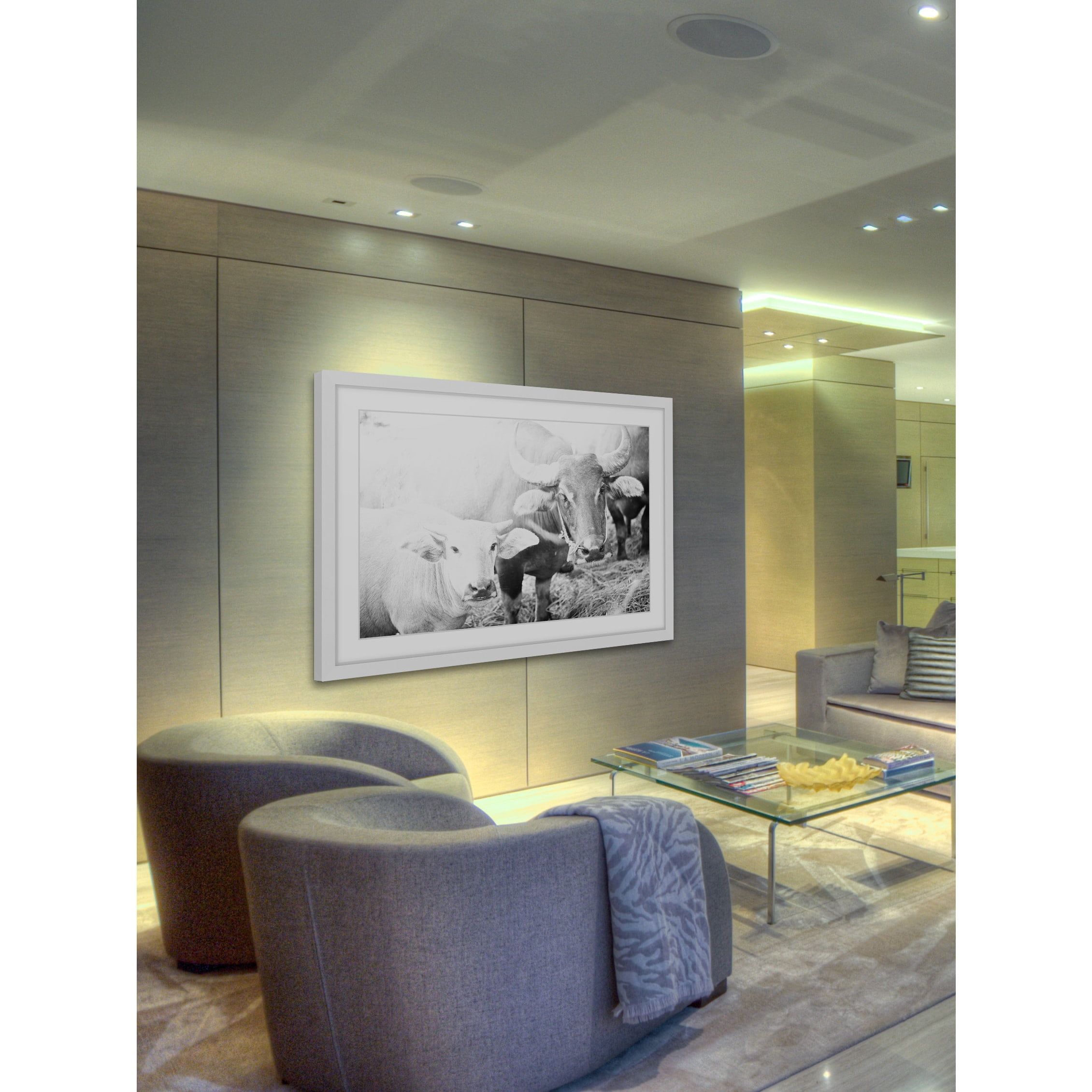 Marmont Hill "Bovine Pair" Framed Painting Print