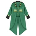 thumbnail image 3 of Yhong Garçons Filles Corset Renaissance Veste Queue-de-Pie Médiévale Smoking Long Steampunk Vert 6, 3 of 5