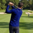 thumbnail image 3 of Havenx Mens Polo Shirts Long Sleeve Button Down Polo Shirts Lapel Collar Shirts Casual Work Fall Business Golf Old Money Clothes,Royal Blue 3XL, 3 of 4