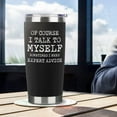 thumbnail image 4 of Boss Day Gifts For Him Gifts For Men Boss Male Birthday Christmas Presents For Coworker Friend Gift For Husband Boyfriends Men Him, 20oz Take To Myself Black Travel Tumbler Gift Set With Straw, 4 of 6