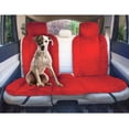 thumbnail image 3 of FH Group Doe16 Fluffy Faux Rabbit Fur Rear Car Seat Cushion, for Most Cars, Trucks, SUVs or Vans - Red, 3 of 7