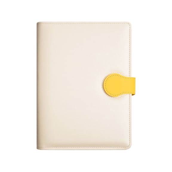 AZXY A5 Travelers Notebook, Gift-Suitable Notebook Journal, Contrast Color Magnetic Snap Hard Cover For Back To Study, Work, Daily, Yellow