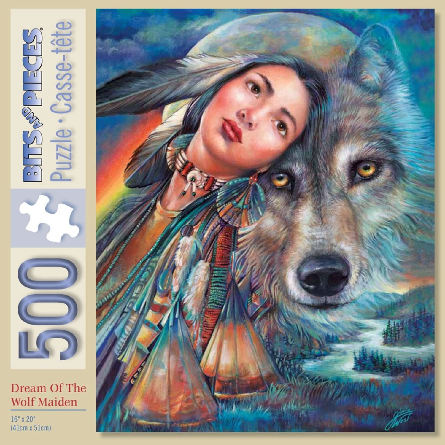 New Teenagers Adults Fantasy Anne Stokes Protector Wolf 1000 Pieces Puzzle 
