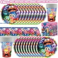 thumbnail image 4 of Kit de decoraciones de fiesta de cumpleaños de Disney Inside Out 2, dentro y fuera, vasos de papel, platos, servilletas, suministros de globos de fondo, 4 of 5