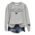 thumbnail image 5 of HUITKMM Chandails à Capuchon pour Femmes Automne Hiver Mode Imprimé Manches Longues Col Rond Chandail Décontracté Chandail Blouse Doux Confortable Tenue Quotidienne L, 5 of 5