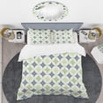 thumbnail image 2 of Designart 'Retro Geometric Design V' Mid-Century Modern Duvet Cover Set, 2 of 4