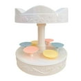 thumbnail image 2 of Revolving Carousel Cupcake Holder Pastries Cookie Dessert Stand Turntable Cupcake Display Stand Decoration, 2 of 8