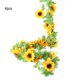 thumbnail image 1 of Simulación de vid de girasol artificial decoración floral de ratán colgante de pared para el hogar guirnalda de flores 4 piezas Methold HA7723-00B, 1 of 6