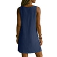 thumbnail image 7 of Bosfbaoi Dresses for Women Casual A-Line Shift Dress Loose V-Neck Sleeveless Tunic Dress with Pockets Summer Dresses for Women 2026, 7 of 7