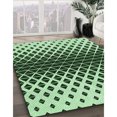 thumbnail image 3 of Ahgly Company Machine Washable Indoor Square Transitional Dark Forest Green Area Rugs, 6' Square, 3 of 7