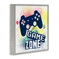 thumbnail image 3 of Stupell Industries Game Zone on Modern Splatter Quotes and Sayings Painting Gray Framed Art Print Wall Art, 12 x 12, 3 of 8