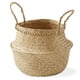 thumbnail image 1 of Cesta de algas marinas con asas Casafield - Maceta mediana de tejido natural para almacenamiento, ideal para decoración del hogar y como cubierta para maceta de interior, 1 of 7