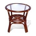 thumbnail image 5 of SK New Interiors Lounge Set of Bahama Armchair and Round Coffee Table, Natural Rattan ECO Colonial Color, 5 of 6