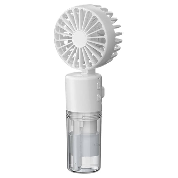 Gnwei Misting Fan Portable - Foldable Handheld Personal Fan with Mist Spray, USB Rechargeable for Travel, Outdoors, Makeup, Camping, Home, and Office Use
