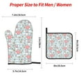 thumbnail image 2 of Cauagu Cute Rabbit And Heart Print Oven Mitts and Pot Holders 4 pcs Set,Extra Thicken Long Kitchen Oven Glove Potholders BBQ Gloves-Oven Mitts and Pot Holders(11 Inch), 2 of 6