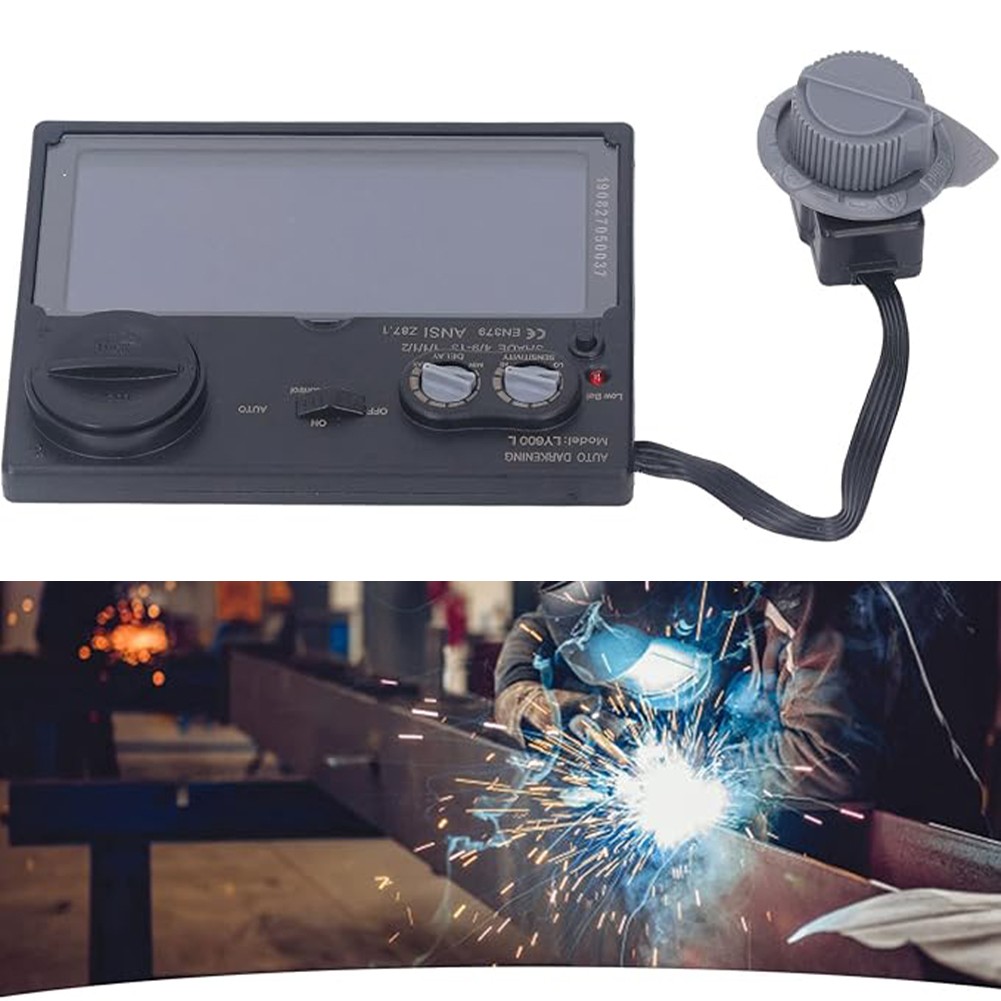 New solar car lens panel welding helmet protective shield equipped with LED ligh
