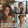 thumbnail image 2 of CGID Fake Non Prescription Glasses Clear Transparent Frame UV400 Protection,CN82, 2 of 5