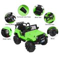 thumbnail image 5 of UBesGoo 12V Kids Battery Truck Powered Electric Rugged 4-Wheeler Ride-On Car with LED Headlights, Music, Remote Control - Green, 5 of 11