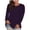 Sky Blue, variant on Vivianyo HD Women's Solid Crew Neck Long Sleeve Top, Fall Winter Stretch Base Layer Shirt for Indoor Outdoor, Sizes S-3XL