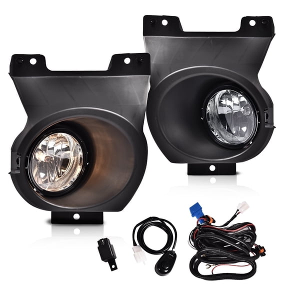 CROSSDESIGN Bumper Fog Lights Driving Lamps w/Switch/Bracket/Bulbs Fit For 11-14 Ford F-150