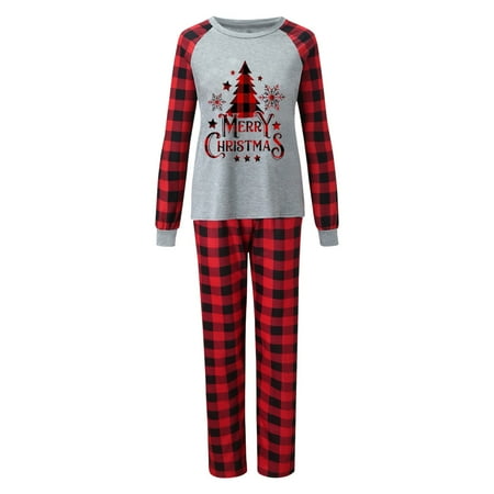 

Unolxmxbk Family Christmas Pajamas Matching Sets Mom Fashion Christmas Pajama Set Christmas Tree Merry Christmas Parent Child Outfit Christmas Gifts for Women Christmas Pajamas Red S