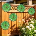 thumbnail image 3 of Spring Garden Decor Outdoor Wall Decor Iron Metal Daisys Wall Hanging for Patio Courtyard Fence Balcony Living Room Bedroom Indoor Outdoor Home Ornament Housewarming Gift, 3 of 6