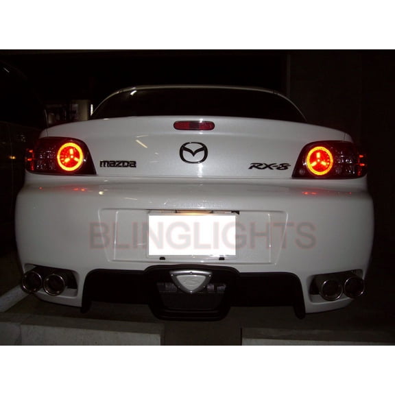 For Mazda RX-8 Tail Lamp Custom White LED Spider Light Bulbs Replacement Upgrade