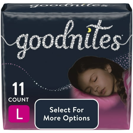 UPC: 0036000533637 | Goodnites Nighttime Bedwetting Underwear for Girls L 11 Ct (Select for More Options)