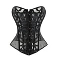 thumbnail image 4 of LELINTA Spandex/Nylon Spiral Steel Boned Summer Mesh Corset Waist Training Body Shape Bridal Dress Shapewear, 4 of 6