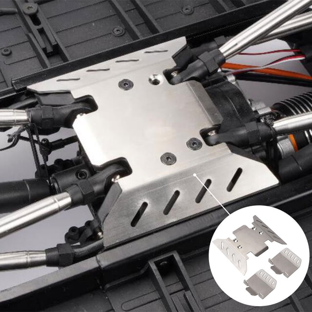 Chasis de material Acero inoxidable Hugo Armadura de chasis de coche RC Axial SCX6 Axi05000 1/6 Axial Armadura de chasis de coche RC