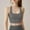 Grey, variant on GILIGEGE Racerback Sports Bras for Women High Support No Underwire Seamless Wireless Bra Full Coverage Padded Support Bra for Yoga Gym Workout Fitness Summer Sports Shockproof Outwear Running Yoga Ta