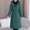 Green, variant on Women's Casual Zipper Hooded Parka with Stand Collar – Long Sleeve Fleece Lined Winter Jacket, Solid Color Pullover for Chilly Days