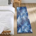 thumbnail image 3 of Yayeee Runner Rug for Bedroom 2'x6' Machine Washable Hallway Non Slip Mat, Blue Watercolor Stars Pattern, 3 of 8