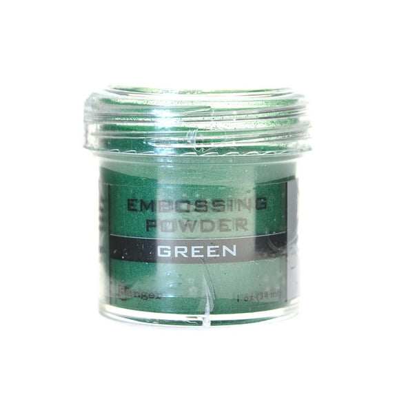 Opaques Embossing Powder green, 1 oz., jar (pack of 3)