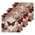 thumbnail image 3 of BZSMCE Towel Cotton Face Towel Soft Hand Towels Fashion Blush Rose Jewel Butterflies Pattern, 3 of 9