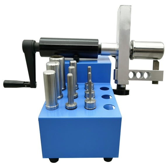 Manual Hydraulic Rubber Hose Peeling Skiving Machine Tubing Stripping Machine with 10 Sets of Dies