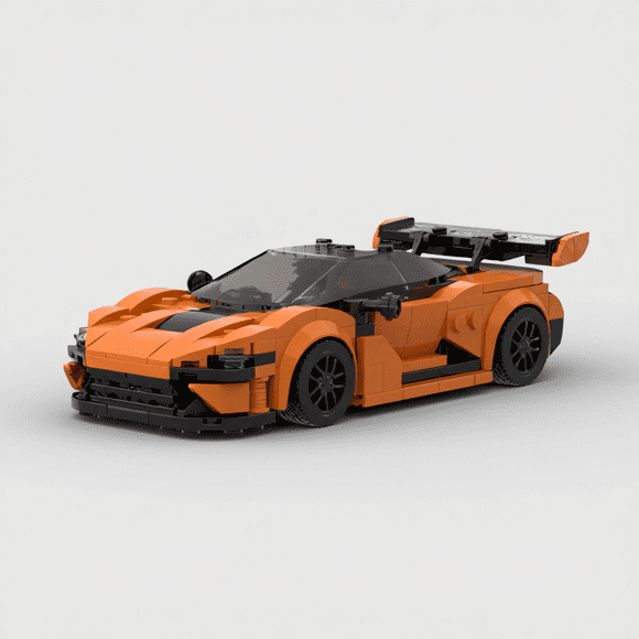 McLaren 720S GT3 Sports car compatible with LEGO Cars Speed Champion Racer Building Blocks Brick Car , Great Gift for Kids - 290 Pieces