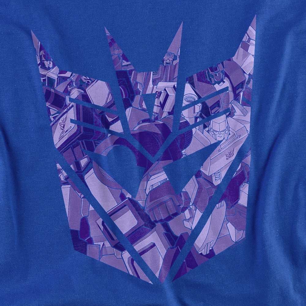 Transformers Tonal Decepticon Women's T Shirt, Royal, 2X-Large
