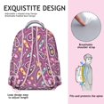 thumbnail image 5 of Beautiful Paisley Pattern Backpack – Perfect Paisley Gift for College, Spacious School Bag with Hidden Pocket, Lightweight Laptop Backpack for Commuting, 5 of 6