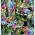 thumbnail image 1 of Soimoi Modal Satin Fabric Leopard Animal Skin Printed Fabric 1 Yard 42 Inch Wide, 1 of 6