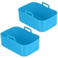 thumbnail image 1 of Silicone Pot for Ninjas Dual Air Fryer Reusable Silicone Air Fryer Liner Easy Cleaning Food Safe Air Fryer Accessories Air Fryer Rack Accessories for Air Fryer Oven Microwave, 1 of 7