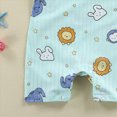thumbnail image 5 of CAUYDY Baby Bodysuit Short Sleeve Romper 3 6 9 12 18 24 Months Newborn Spring Summer Pajamas Preemie Infant Boys Girls Sleepers Loungewear Sizes 3-6 Months,Mint Green, 5 of 6