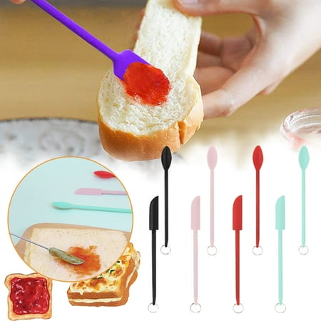 

WGOUP Mini Silicone Telescopic Spatula Makeup Spatula Small Spatula For Cosmetics Reusable Beauty Spatula Jar Spatula Food Scraper One Size(Buy 2 Get 1 Free)