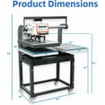 thumbnail image 6 of Lancelot Dual Platen Heat Press Machine ,16x24 Pneumatic up Sliding Dual Platen Heat Press Machine for DTF Printing, Vinyl & Fabric, 6 of 6