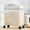White, variant on EARKITY Airtight Food Storage Container with Removable Casters, for Dog Cat Bird and Other Pet Food Storage Bin, Keep Fresh, Translucent Body, Clear