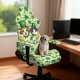 thumbnail image 3 of Xoenoiee Cavalier King Charles Spaniel Cat Shamrock Beer Pattern Gaming Chair Covers Slipcovers, Stretchable Elastic Computer Reclining Gaming Chair Seat Cover with Armrest Cover (No Chairs), 3 of 7