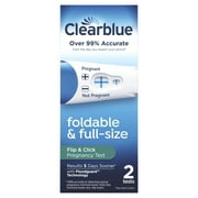 Clearblue Flip and Click Pregnancy Test, 2 Count